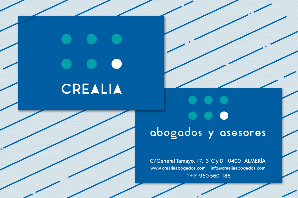 AZUL460 diseño grafico: CREALIA tarjeta